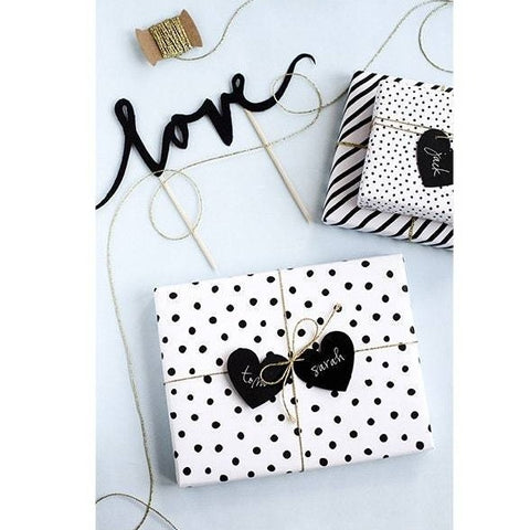 Love Cake Topper Black